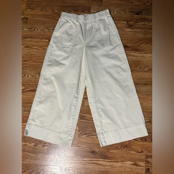 JCrew High Rise Pull On Wide Leg Pants Size Large - Picture 4 of 12